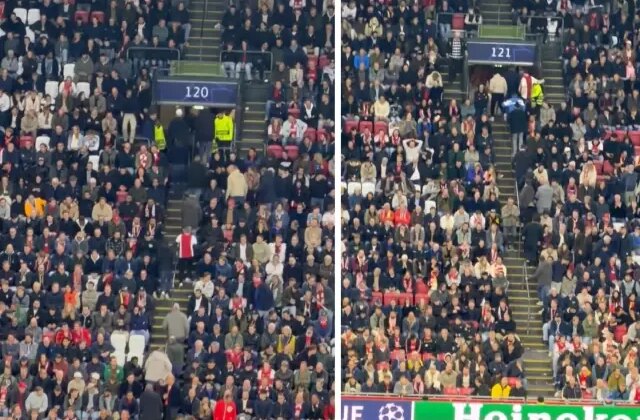 Galatasaray’ın sahada yaptıklarını gören Ajax taraftarı çıldırdı