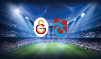 Galatasaray-Trabzonspor maçının ilk 11’leri belli oldu