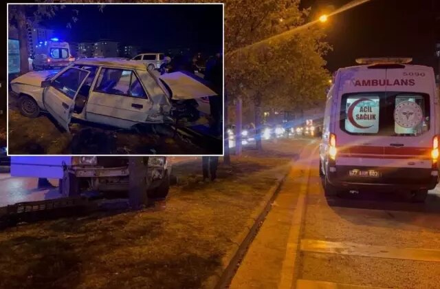 Kenti birbirine kattılar! Trafikte yarışın sonu kazayla bitti