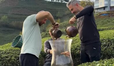 Gerçek mi, kurgu mu? Rize’deki dev çay bardağı videosu tartışma yarattı