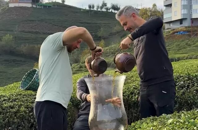 Gerçek mi, kurgu mu? Rize’deki dev çay bardağı videosu tartışma yarattı