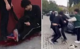 Okul önünde dehşete düşüren anlar: Kanlar içinde yığılıp kaldı