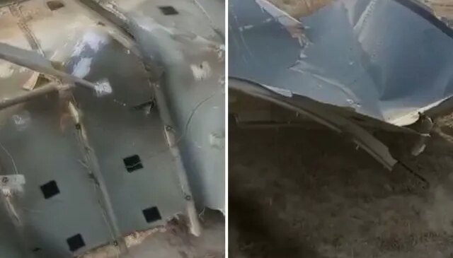 Gürcistan’da düşen askeri kargo uçağımızın parçaları görüntülendi