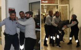 Hasta ve yakınları kendini rolüne kaptırdı, tatbikatta ortalık karıştı