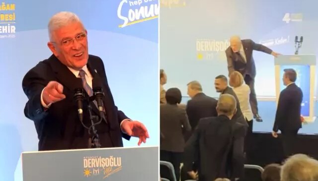 Müsavat Dervişoğlu’nun sözleri üzerine Ayşe Ünlüce salonu terk etti