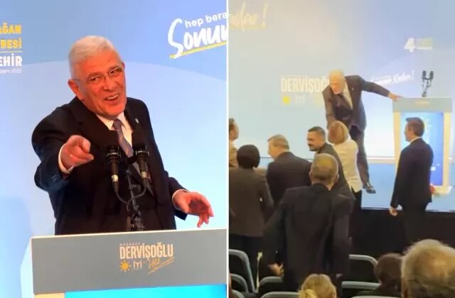 Müsavat Dervişoğlu’nun sözleri üzerine Ayşe Ünlüce salonu terk etti