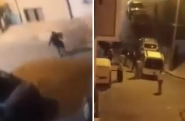 İstanbul savaş alanına döndü! Taşlı sopalı kavga kameralarda