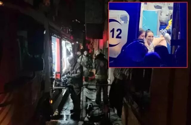 İstanbul’un göbeğine büyük panik! 4 kişi mahsur kaldı