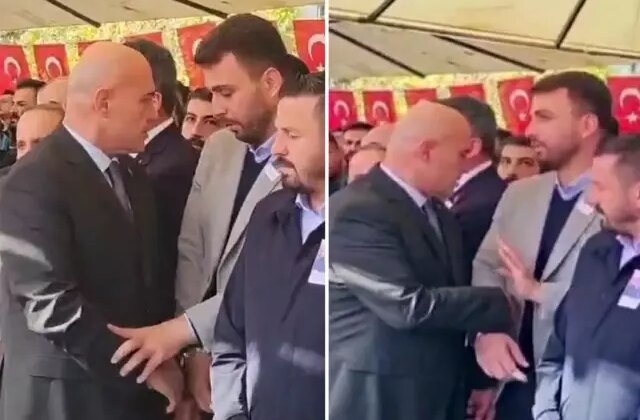 İYİ Partili Çömez ve AK Partili Öztaylan şehit cenazesinde tartıştı