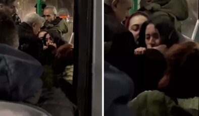 Kadın yolcu, otobüste tartıştığı başka kadın yolcuyu ısırdı