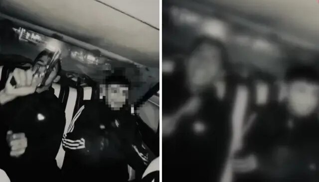 Müzik eşliğinde silahlarını gösterdiler! Bu görüntülere tepki yağdı