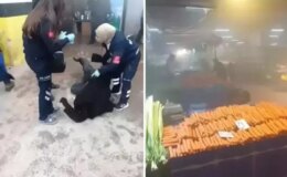 Kapalı pazarda yangın paniği! Bir kişi hastanelik oldu