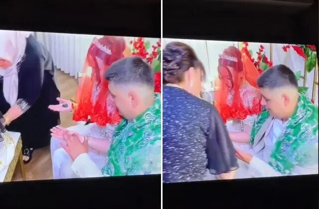 Kına gecesine kaydedilen görüntüye bakın! “Bu evlilik yürümez” yorumları yapılıyor
