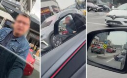 Trafikte tartıştığı sürücüye saldırmak isterken ölümden döndü