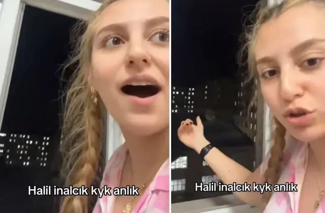Kız öğrenci, karşılarındaki erkek yurdunda yapılanlara isyan etti