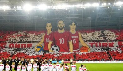 Kocaelispor taraftarının milli maçta yaptığı koreografiye ödül