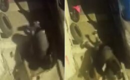 Küfürleşme cinayeti kamerada! Sırtından bıçaklayıp başını yere vurdu