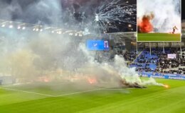 Küme düşen takımın taraftarları stadı yaktı