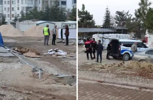 Şantiye savaş alanına döndü! İşçilerle, güvenlikler birbirine girdi