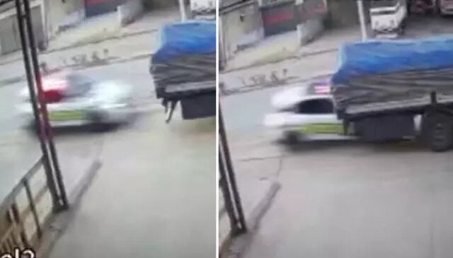 Manisa’da polisin şehit olduğu kaza kamerada