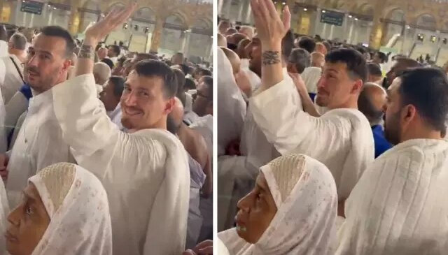 Mert Hakan Yandaş’ı umre ziyaretinde gören bir kişi yaptığıyla pes dedirtti