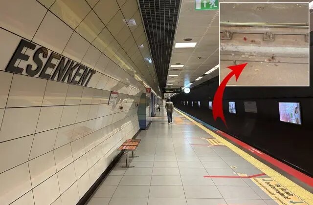Metroda korku dolu anlar! Yolcu tren gelirken raylara atladı