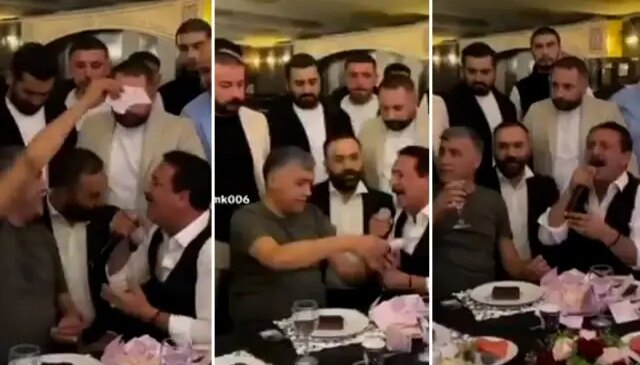 MHP Ankara İl Başkanı, Latif Doğan’ın başından aşağı desteyle para yağdırdı