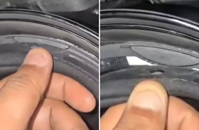 Motosiklet kaskının içinden çıkan şey inanılmaz