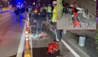 Motosiklet yaya çarptı! Yaralılar var