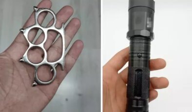 Muşta ve elektroşok cihazı taşırken yakalandı! Yediği ceza öyle böyle değil