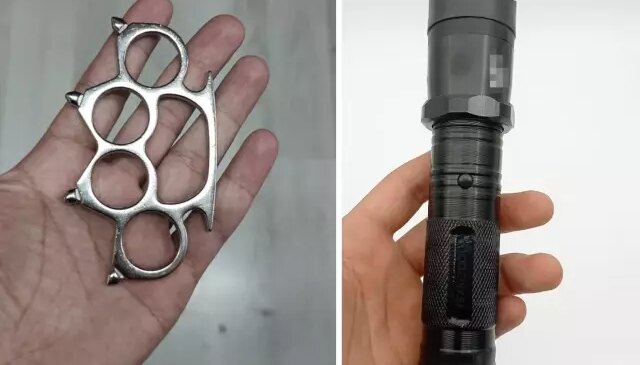 Muşta ve elektroşok cihazı taşırken yakalandı! Yediği ceza öyle böyle değil