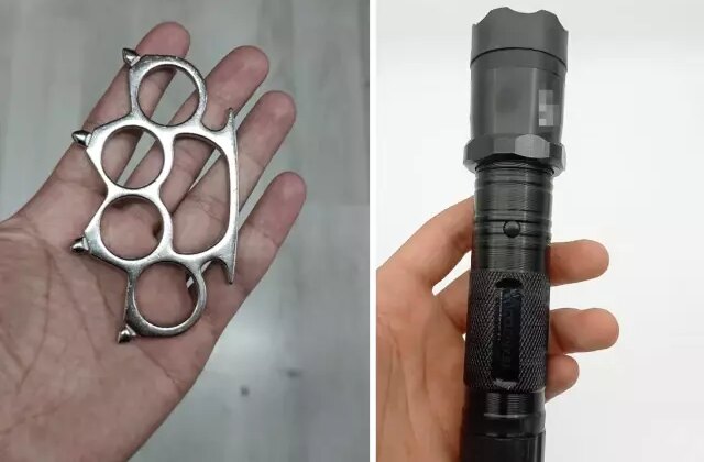 Muşta ve elektroşok cihazı taşırken yakalandı! Yediği ceza öyle böyle değil