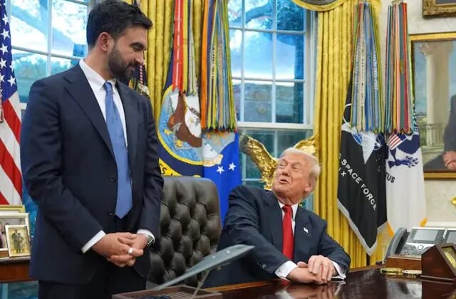 Trump-Mamdani görüşmesine damga vuran faşist diyalogu! Yüzüne bakarak söyledi