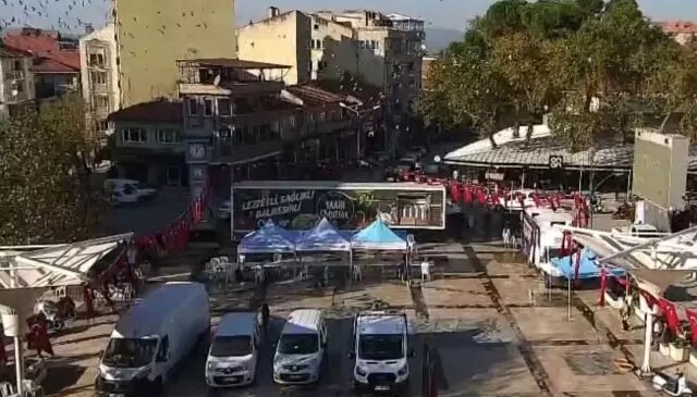 O şehrimizde kuşlar bir anda havalanıp kaçtı! Kameralar anbean kaydetti