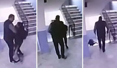 Bu nasıl öğretmen? Okul müdürü, otizmli öğrenciyi merdivenlerden aşağı fırlattı
