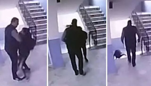 Bu nasıl öğretmen? Okul müdürü, otizmli öğrenciyi merdivenlerden aşağı fırlattı