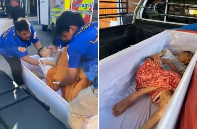 Ölü zannedilen yaşlı kadın kremaya gönderilmek üzereyken canlandı