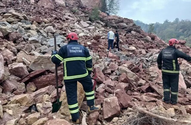 Ordu’da taş ocağında göçük: 2 işçi enkaz altında