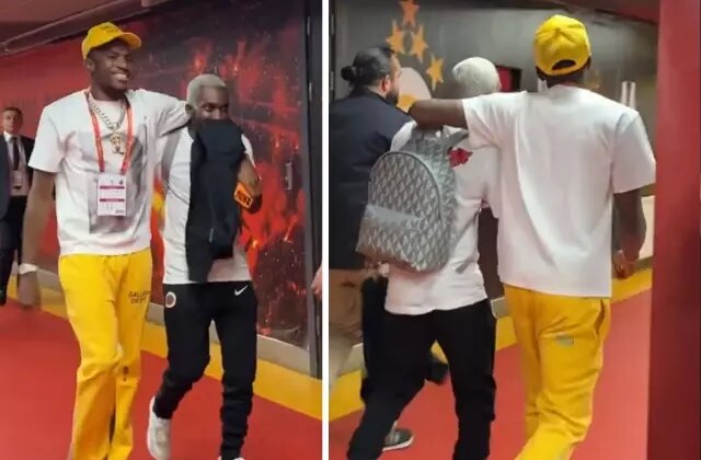 Osimhen ve Onyekuru’nun maç sonu görüntüsü tepki çekti