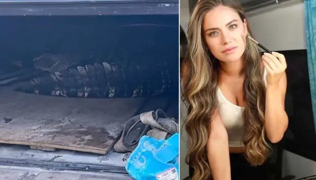 Oyuncu Ceyda Ateş’in oturduğu sitede timsah yakalandı