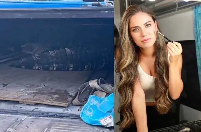 Oyuncu Ceyda Ateş’in oturduğu sitede timsah yakalandı