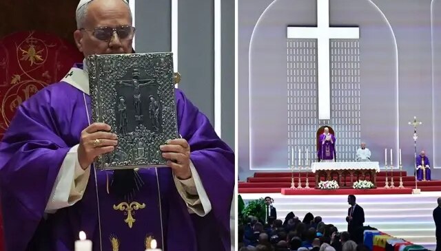 Papa 14. Leo Volkswagen Arena’da yaklaşık 4 bin kişilik ayini yönetti