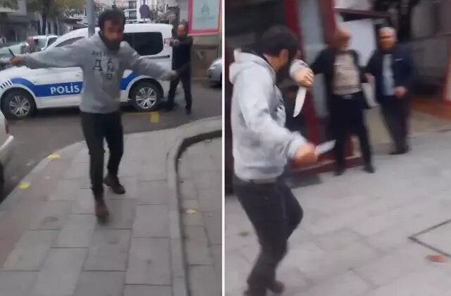 Polise bıçakla direnince vurularak etkisiz hale getirildi