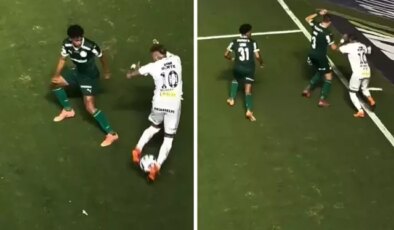 Rakiplerini futbola küstüren Neymar’ın zor anları