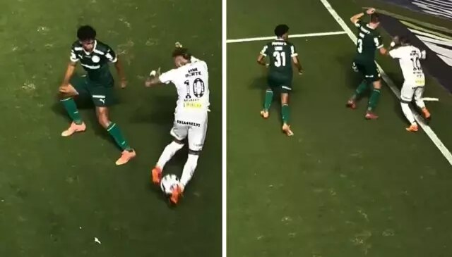 Rakiplerini futbola küstüren Neymar’ın zor anları