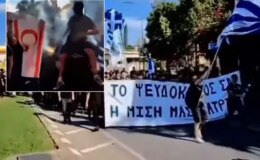 Rumlardan sınırda bayrak yakma provokasyonu! KKTC’den sert tepki