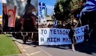 Rumlardan sınırda bayrak yakma provokasyonu! KKTC’den sert tepki