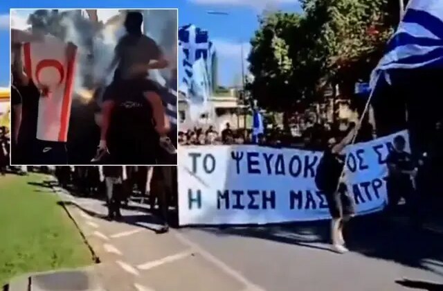 Rumlardan sınırda bayrak yakma provokasyonu! KKTC’den sert tepki