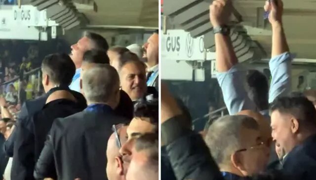 Sadettin Saran’ın tribünlerle birlikte coştuğu anlar