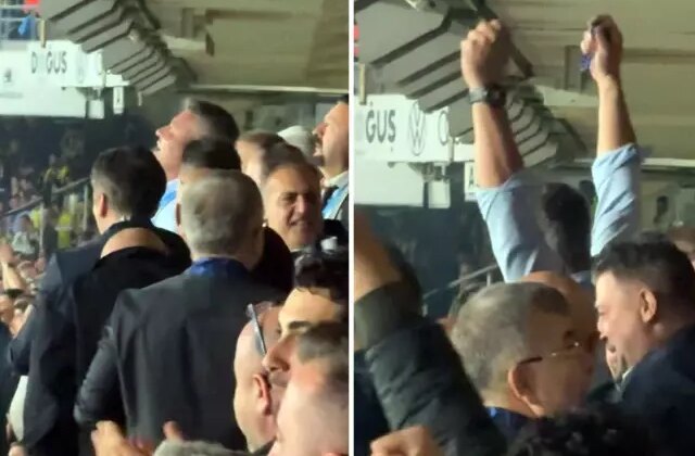 Sadettin Saran’ın tribünlerle birlikte coştuğu anlar